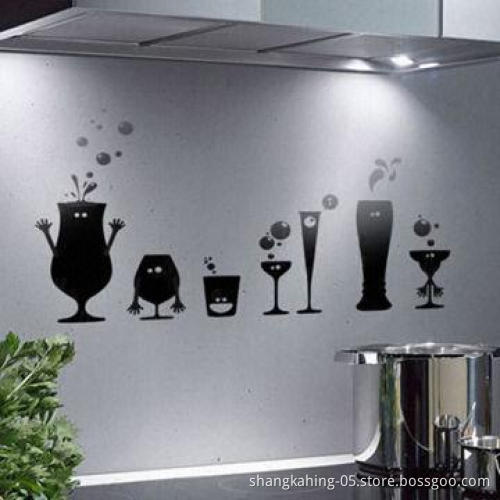 Eco-friendly Wall Sticker, Easy to Apply and Remove, Reusable